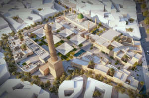 އިރާގުގެ ތާރީޚީ އައްނޫރު މިސްކިތް އަލުން އިމާރާތް ކުރުމަށް ބޭއްވުނު ބައިނަލް އަގުވާމީ ކުރެހުމުގެ މުބާރާތް ކާމިޔާބުކުރީ މިސްރުގެ އާކިޓެކްޓުން