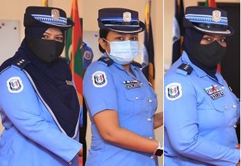 ސްޕްރިންޓެންޑެންޓް އޮފް ޕޮލިސްގެ މަގާމަށް ފުރަތަމަ ފަހަރަށް ތިން އަންހެން ފުލުހުން