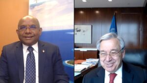 އދގެ ސެކްރެޓަރީ ޖެނެރަލް ގުޓިރޭޒްއާ މިނިސްޓަރ ޝާހިދު ބައްދަލުކުރައްވައިފި