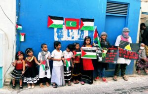 ފަލަސްތީނާއި އެކުގައި ތިބިކަން ދިވެހިން ހިތާއި ރޫހުން ދައްކާލައިފި