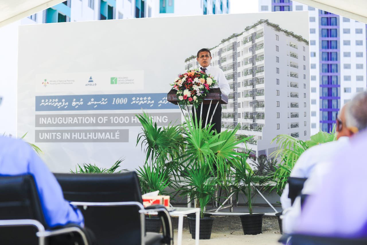 އެޕޯލޯއިން ހުޅުމާލޭގައި އަޅާ 1000 ފްލެޓްގެ މަސައްކަތް ފަށައިފި