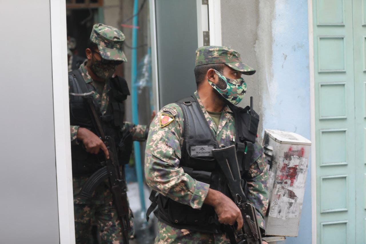 ނަސްރުގެ ދުވަހަށް ތައްޔާރުވުމަށް ދިވެހި ސިފައިންގެ އަސްކަރީ ތަމްރީނުތަކެއް މާލެ ސަރަހައްދުގައި