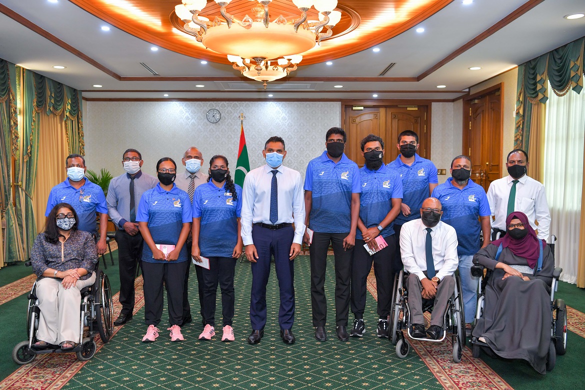 ޕެރަލިމްޕިކް ގޭމްސްގައި ވާދަކުރާ އެތުލީޓުންނަށް ނާއިބް ރައީސް ހިތްވަރު ދެއްވައިފި