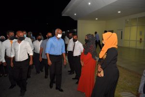 ރައީސުލްޖުމްހޫރިއްޔާ ތިމަރަފުއްޓަށް ވަޑައިގެންފި