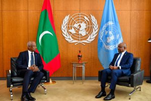 އ.ދ.ގެ ޢާންމު މަޖިލީހުގެ ރައީސްއާ ރައީސް ޞާލިހު ބައްދަލު ކުރައްވައިފި