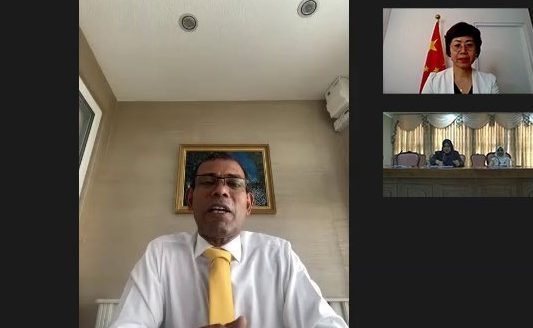 ރައީސް ނަޝީދު ޗައިނާގެ ސަފީރާއި ބައްދަލު ކުރައްވައިފި