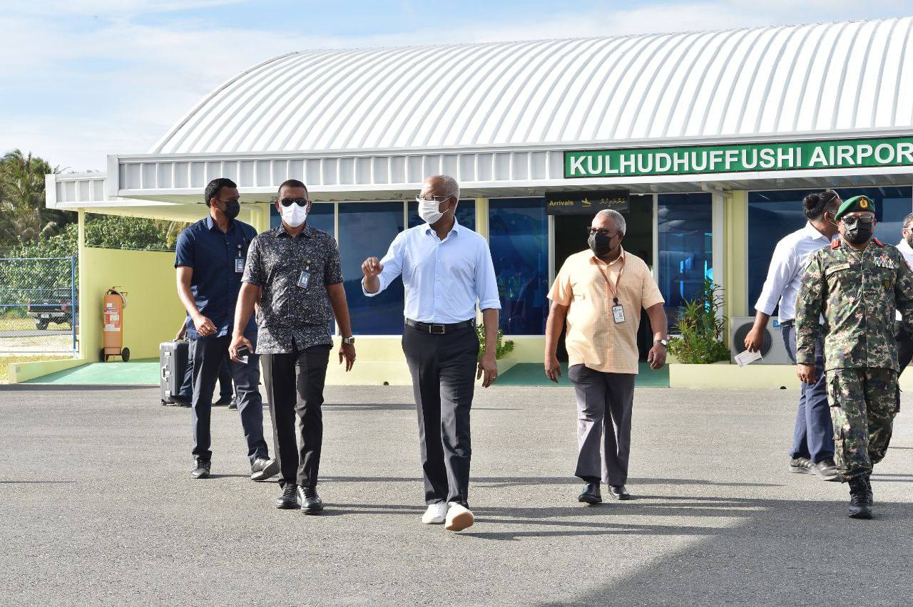 ކުޅުދުއްފުށީ ދަތުރު ނިންމަވާލެއްވުމަށްފަހު ރައީސް މާލެ ވަޑައިގެންފި