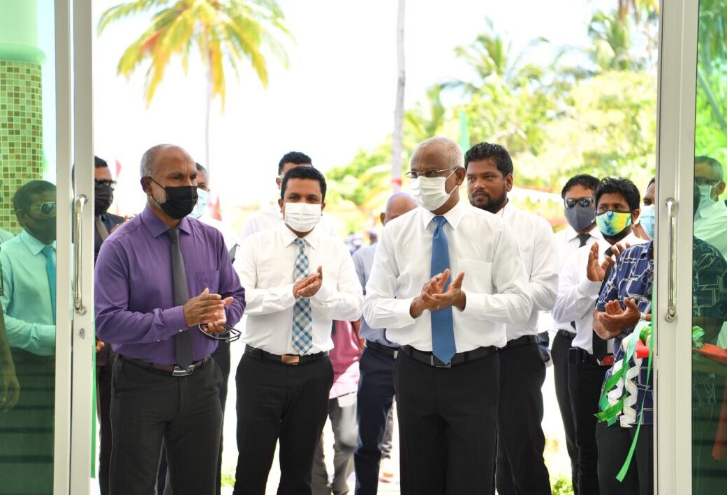 ބޮޑުފޮޅުދޫގައި އަލަށް އިމާރާތްކުރި މިސްކިތް ހުޅުވައިފި