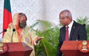 ކޯވިޑުގެދަތި ހާލަތުގައިވެސް ރާއްޖެ ހޯދަމުންދާ ކުރިއެރުމަށް ޝައިޚް ހަސީނާގެ ތަޢުރީފް