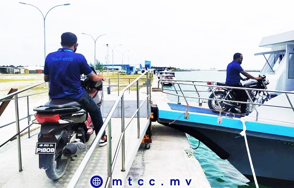 ހުޅުމީދޫއާއި ފޭދޫއާއި ދެމެދު ސައިކަލް ފެރީގެ ޚިދުމަތް އެމްޓީސީސީ ފަށައިފި