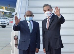 ޗައިނާގެ ފޮރިން މިނިސްޓަރު ރާއްޖެ ވަޑައިގަތުން