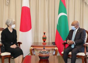 ތިން ޤައުމެއްގެ ސަފީރުންނާ މިނިސްޓަރ ޝާހިދު ބައްދަލުކުރައްވައިފި