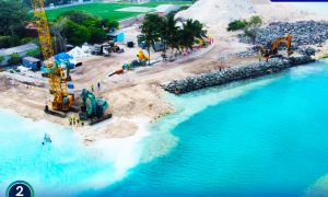 ފޯކައިދޫ ބަނދަރު ބޭރުތޮށި ލުމާއި ރިވެޓްމެންޓް ޖެހުމުގެ މަސައްކަތް ފަށައިފި