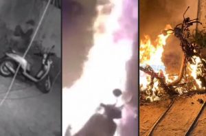 އިންޒާރު ދިނުމަށްފަހު، ފުލުހެއްގެ ސައިކަލް ރޯކޮށްލައިފި