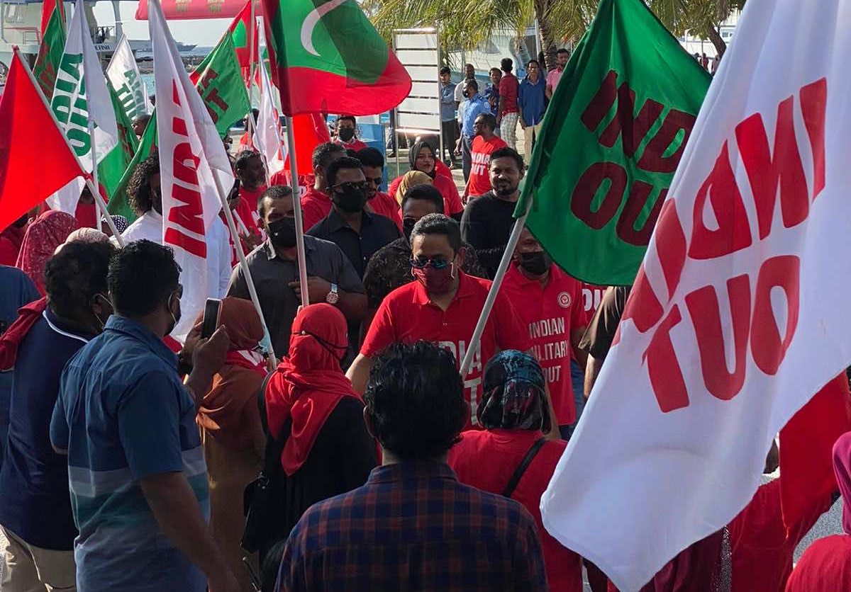 ރައީސް ޔާމީން ބައިވެރިވާ "އިންޑިއާ އައުޓް" ހަރަކާތް މާދަމާ މަހިބަދޫގައި