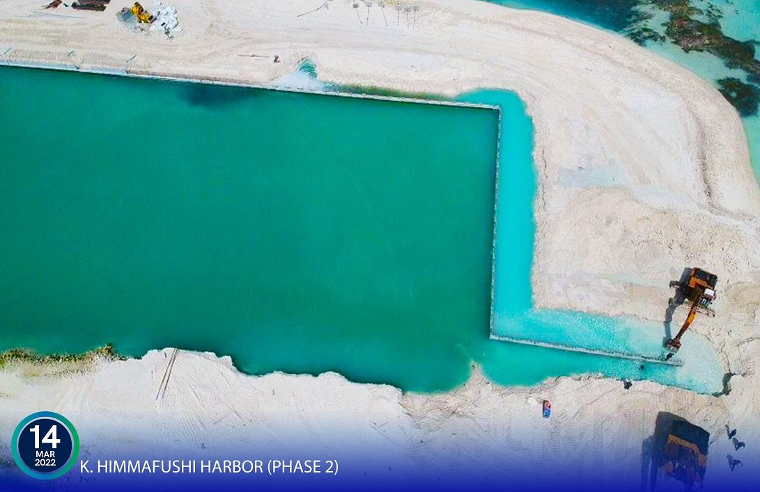 ހިންމަފުށި ބަނދަރުގެ އައު ހާބަރ ބޭސިން ފުންކުރުމުގެ މަސައްކަތް ނިމިއްޖެ