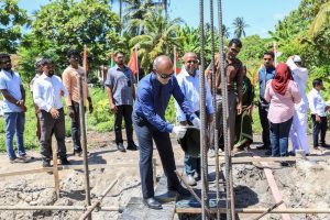 ކޮނޑޭގައި ޢިމާރާތްކުރާ މިސްކިތުގެ ޢަމަލީ މަސައްކަތް ފަށައިފި