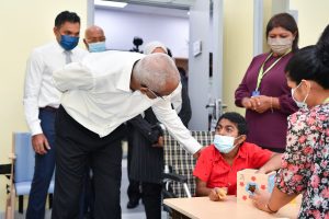 ހުޅުމާލެ ހޮސްޕިޓަލްގައި ޤާއިމުކުރި ޗައިލްޑް ޑިވެލޮޕްމަންޓް ސެންޓަރ ރައީސް ހުޅުވައިދެއްވައިފި