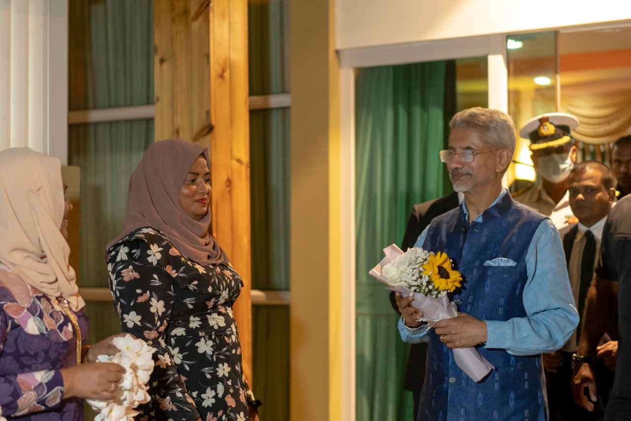 އިންޑިއާގެ ޚާރިޖީ ވަޒީރު ރާއްޖެ ވަޑައިގެންނެވުން