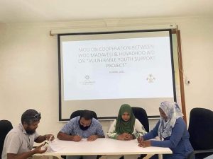 އިޖުތިމާއީ މައްސަލަތަކުން އަރައިގަތުމަށް ޒުވާނުންނަށް އެހީތެރިވެދިނުމަށް އެމް.އޯ.ޔޫ. އެއްގައި ސޮއިކޮށްފި