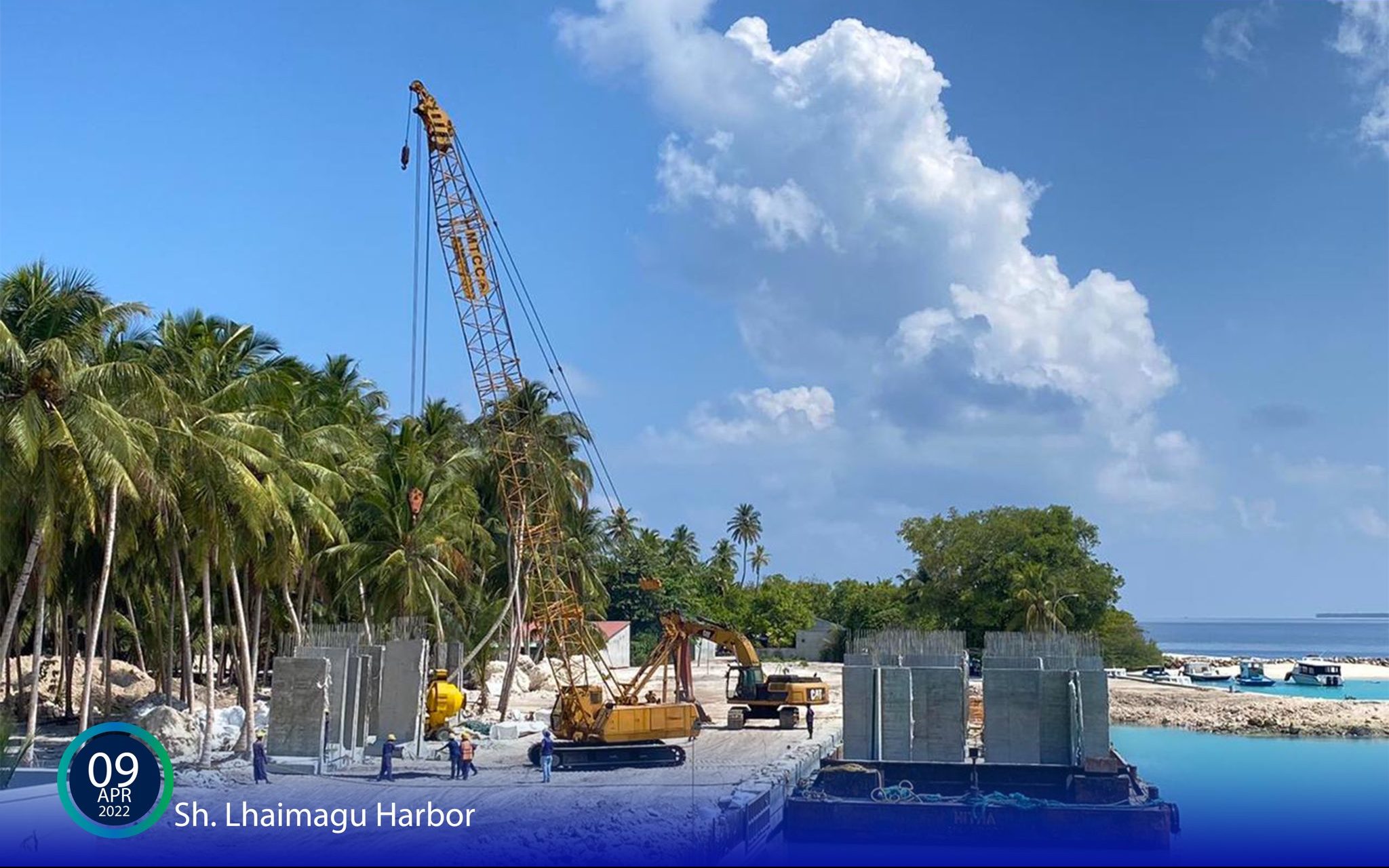 ޅައިމަގު ބަނދަރު މަޝްރޫޢުގެ 48 އިންސައްތަ މަސައްކަތް ނިންމާލައިފި