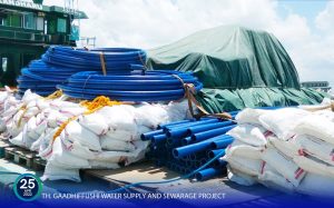 ގާދިއްފުށި ފެނާއި ނަރުދަމާ މަޝްރޫޢަށް ބޭނުންވާ ސާމާނު ގެންގޮސްފި