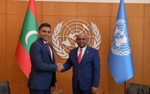 ނަައިބު ރައީސް އ.ދ.ގެ ޢާންމު މަޖިލީހުގެ ރައީސްގެ އަރިހަށް އިޙްތިރާމުގެ ޒިޔާރަތެއް ކުރައްވައިފި