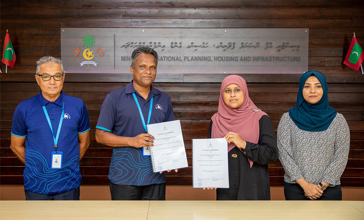 3 ރަށެއްގެ ބަނދަރު ތަރައްޤީ ކުރުމާއި 2 ރަށެއްގެ ގިރާ ސަރަޙައްދު ހިމާޔަތްކުރުން އެމްޓީސީސީއަށް