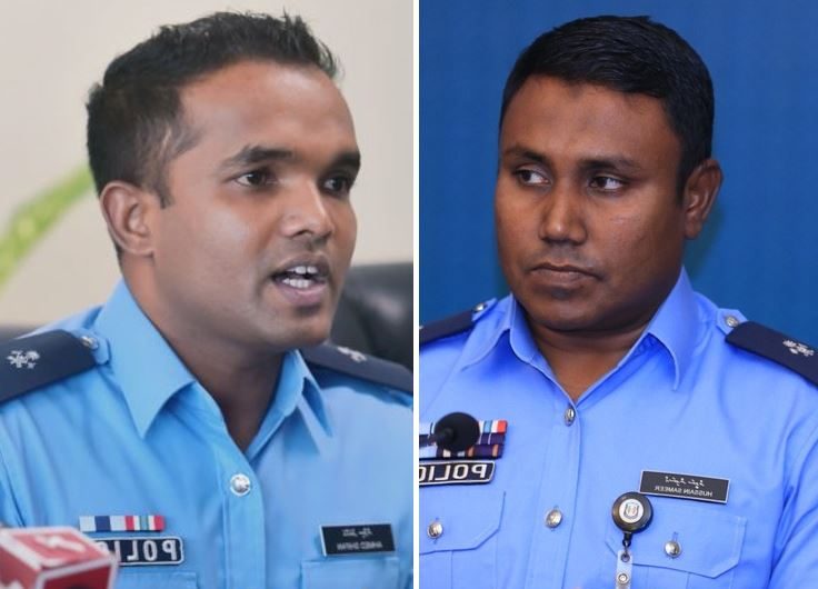 އައްޑޫ "ޕޮލިސް އެކަޑަމީ"ގެ ހެޑަކަށް ޝިފާން، މާލެ އޭރިއާގެ ހެޑަކަށް ސަމީރު