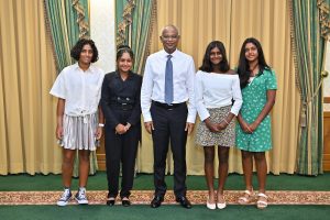 ޖޫނިއާ ޓެނިސް ކުޅުންތެރިން ހޯދަމުންދާ ކާމިޔާބީއަށް ރައީސްގެ ތައުރީފް