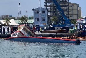 ސަފާރީއެއްގައި ޖެހި ލަކުޑި ބަރުކޮށްގެން ދަތުރުކުރި ދޯންޏެއް އަޑިއަށް ހިނގައްޖެ