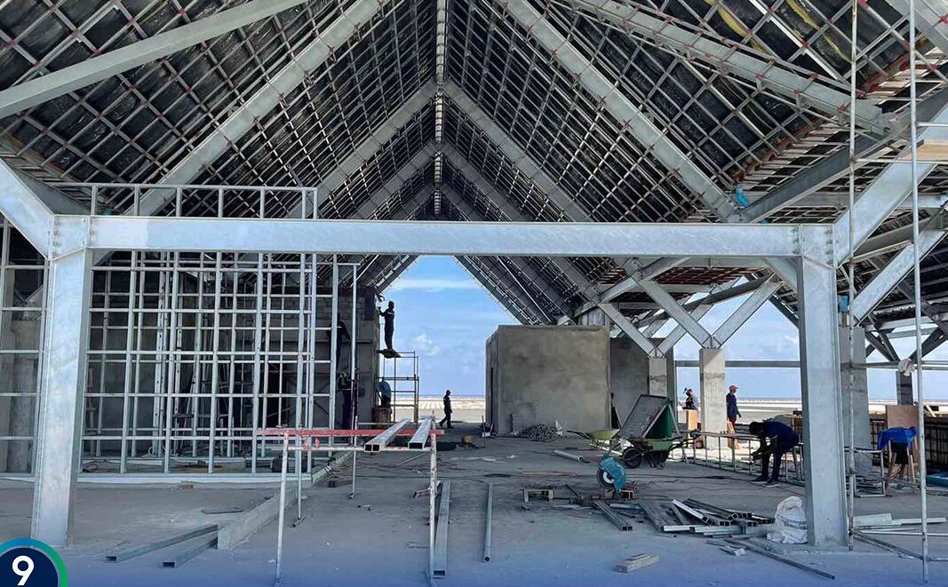 ފަރެސްމާތޮޑާ އެއަރޕޯޓުގެ 55 އިންސައްތަ މަސައްކަތް ނިމިއްޖެ