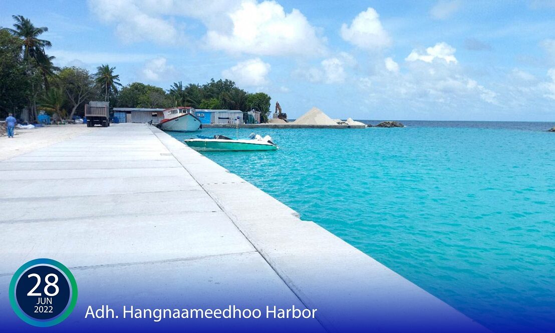 ހަންޏާމީދޫ ބަނދަރުގެ މަސައްކަތް ނިމުމަކާއި ގާތަށް