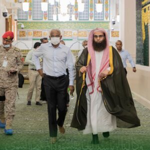 ރައީސުލްޖުމްހޫރިއްޔާ މަސްޖިދު އަންނަބަވީއަށް ޒިޔާރަތް ކުރައްވައިފި