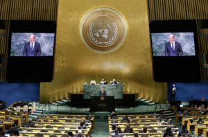 ޔޫއެން ޖެނެރަލް އެސެމްބްލީގައި، ލީޑަރުން ރަޝިއާގެ އުދުވާން ކުށްވެރި ކޮށްފި