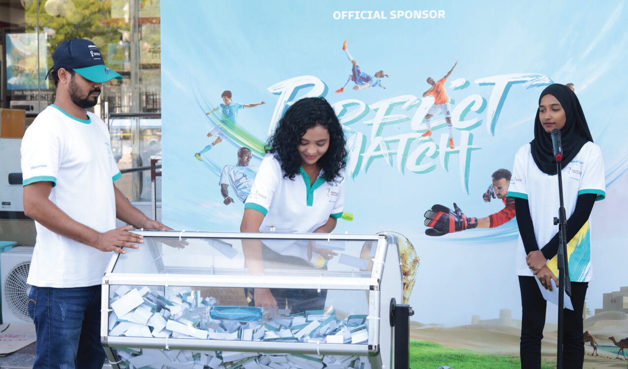 ރެޑްވޭވުން ހައިސެންސް ޕްރޮޑަކްޓް ގަނެގެން ވޯލްޑްކަޕް ފައިނަލް ބަލާލުމަށް 2 ޓިކެޓް ލިބުނު ނަސީބުވެރިޔާ ހޮވައިފި