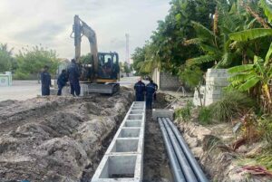 ފޮނަދޫ މަގުހެދުން: ފެން ހިންދާ ނިޒާމުގެ ހޮޅި އެޅުމުގެ %93 މަސައްކަތް ނިމިއްޖެ