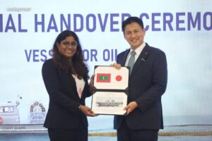 ޖަޕާނު ސަރުކާރުން އެމްއެންޑީއެފް ކޯސްޓްގާޑަށް އޮއިލް ބޫމް ވެސެލްއެއް ހަދިޔާކޮށްފި