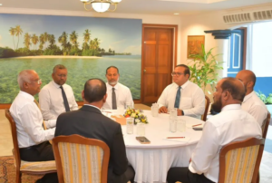 ރިޔާސީ އިންތިޚާބުގައި ރައީސަށް ތާއީދުކުރާ ކޯލިޝަން ޕާޓީތަކާއި ބައްދަލުކޮށްފި