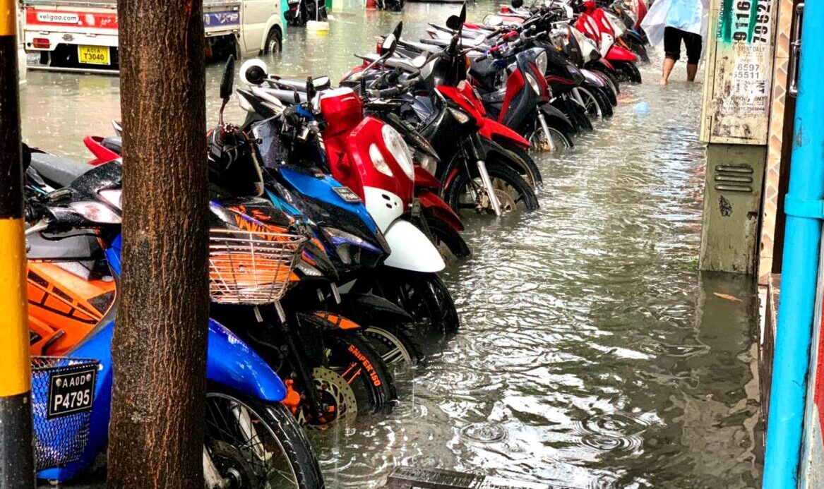 ބޯކޮށް ވާރޭ ވެހި މާލޭގެ ބައެއް ސަރަހައްދު ތަކުގައި ފެންބޮޑުވެއްޖެ
