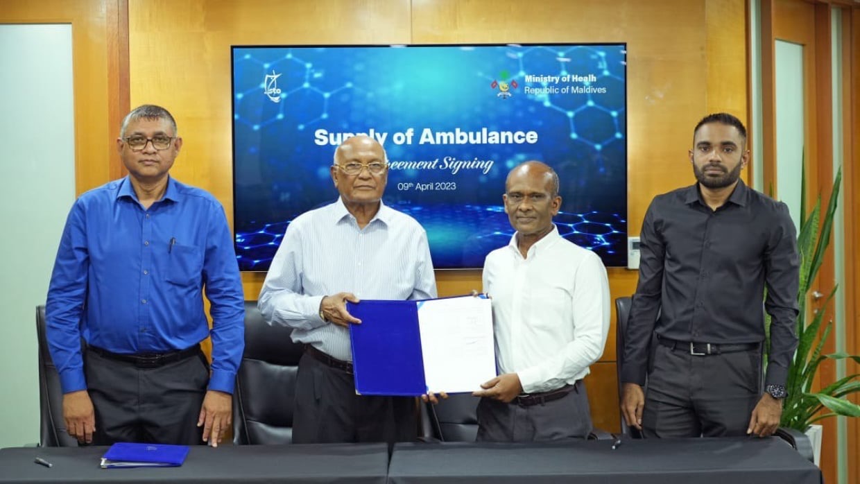 20 އެމްބިއުލާންސް ގަންނަން އެސްޓީއޯއާއި ހަވާލު ކޮށްފި