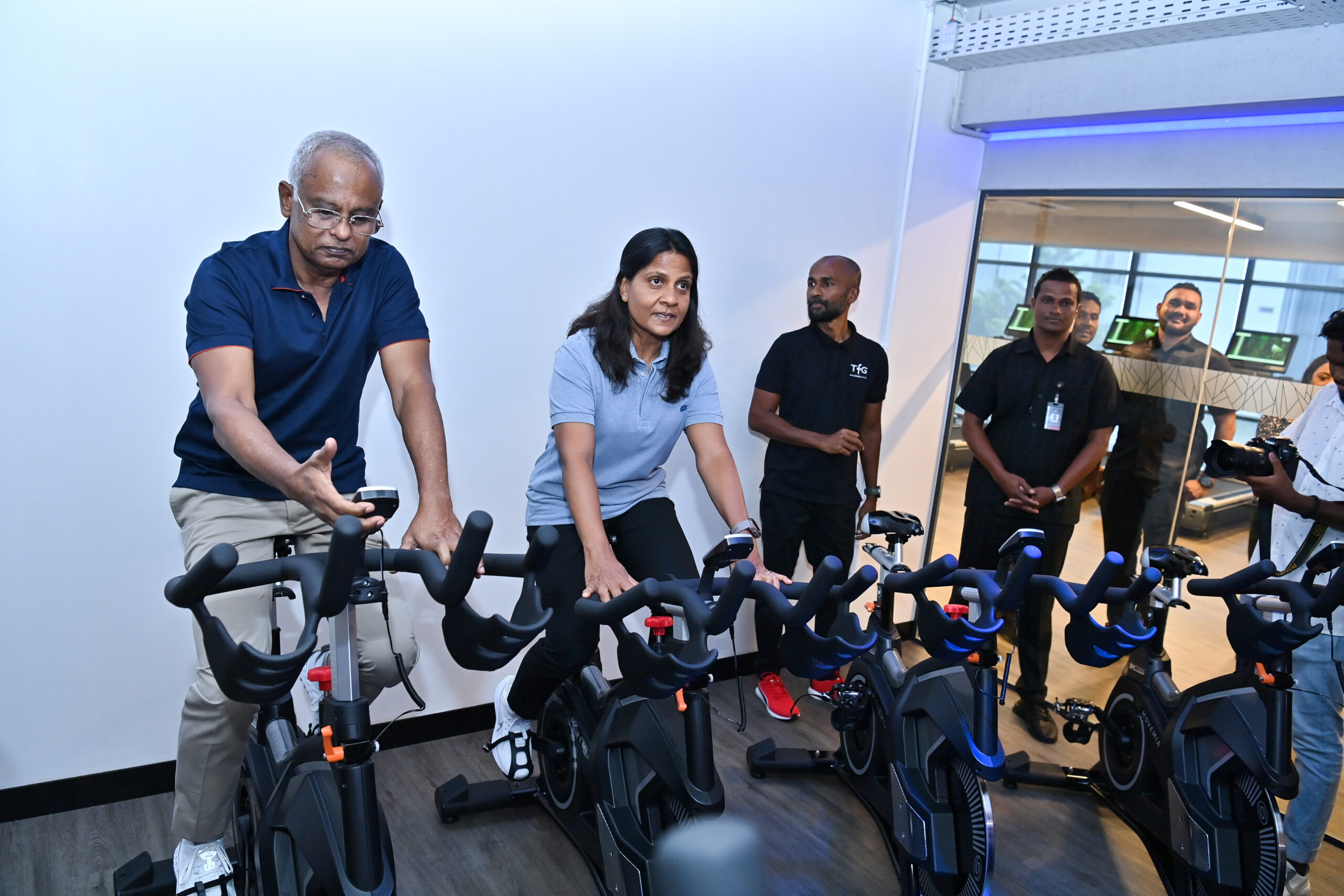 ރައީސްގެ ދެކަނބަލުން ޓީ.އެފް.ޖީގެ ސްޕޯޓްސް ފިޓްނަސް އެންޑް ރިހެބިލިޓޭޝަން ސެންޓަރ ހުޅުވައިދެއްވައިފި