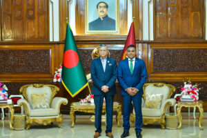 ނާއިބު ރައީސް ބަންގްލަދޭޝްގެ ރައީސްގެ އަރިހަށް އިޙްތިރާމްގެ ޒިޔާރަތެއް ކުރައްވައިފި