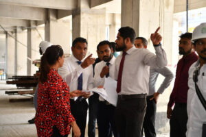 ސަރުކާރުން ހުޅުމާލޭގައި ތަރައްގީކުރަމުން އަންނަ 2 ސްކޫލެއްގެ މަސައްކަތް ނައިބްރައީސް ބައްލަވާލައްވައިފި