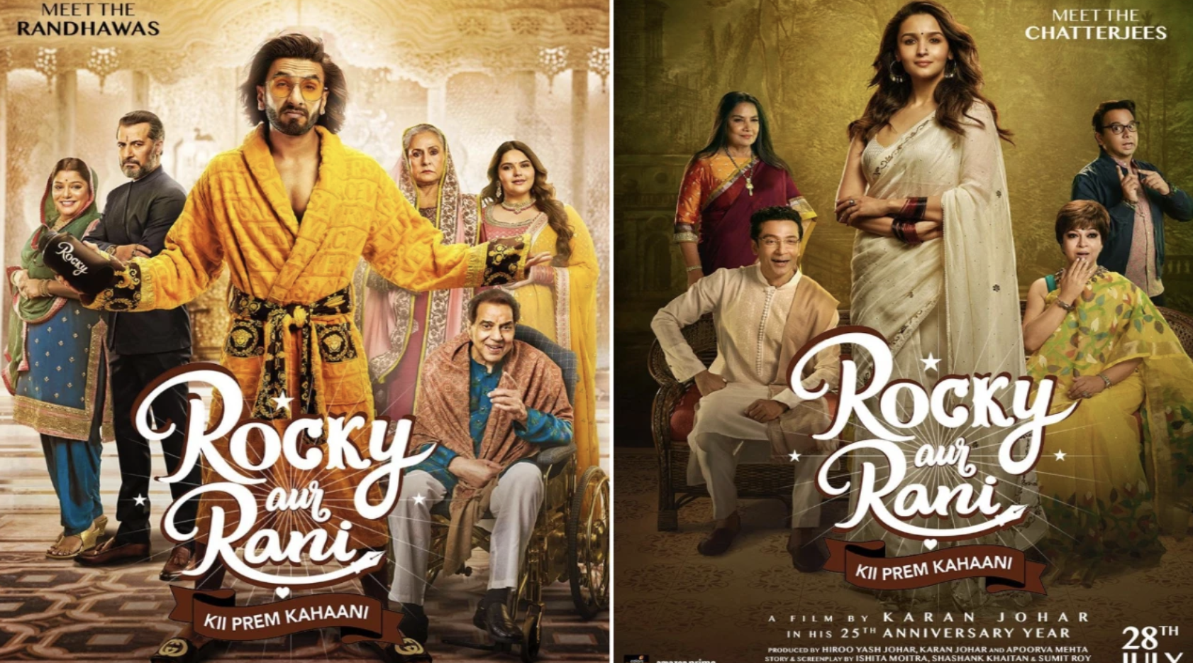 "ރޮކީ އޯރް ރާނީ ކީ ޕްރޭމް ކަހާނީ" ގެ ޕޯސްޓަރުތަކެއް ދައްކާލައިފި