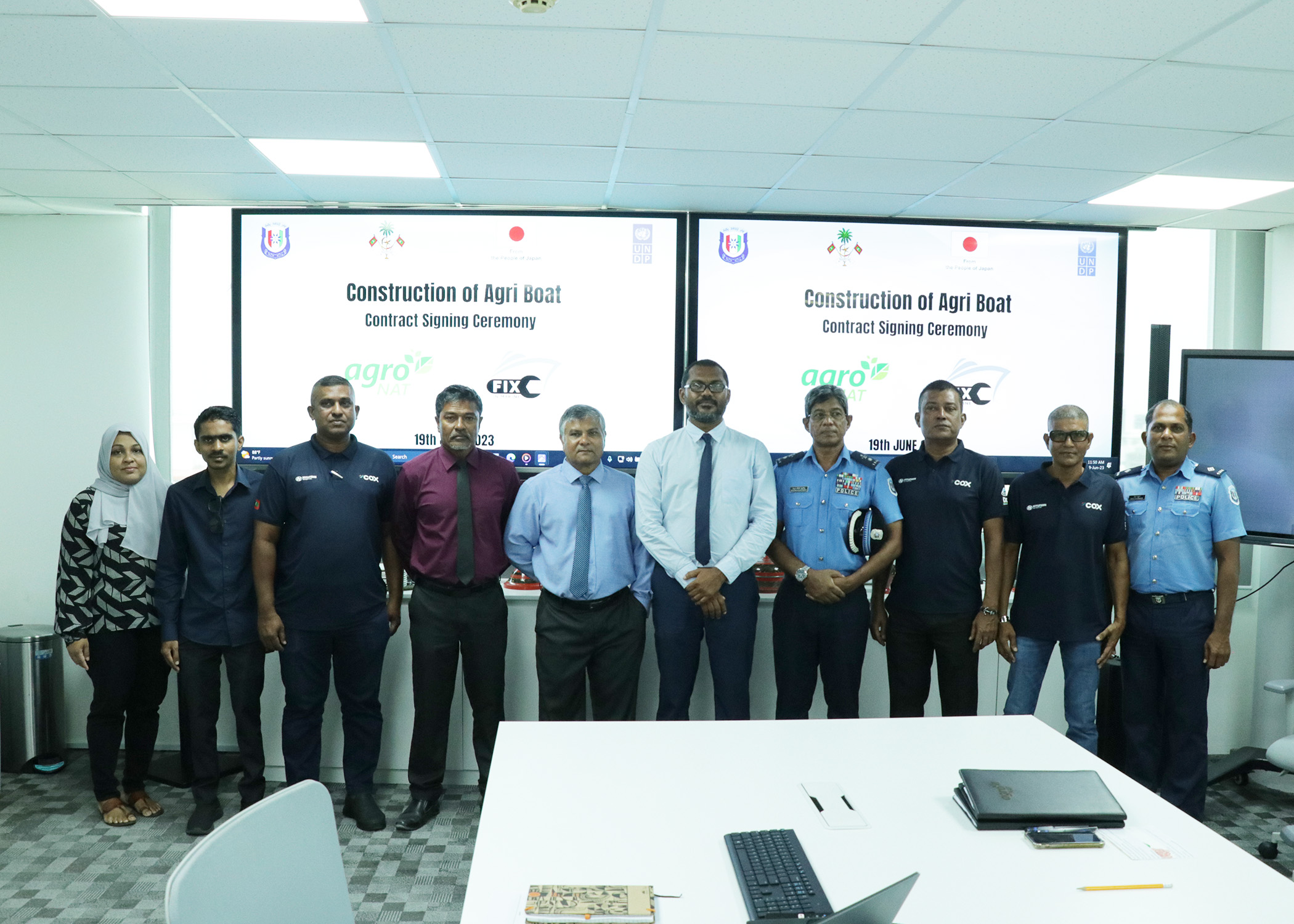 އެގްރޯ ނެޓްގެ ދެ ބޯޓް ބަންނަން ފިކްސްއިން މެރިން ޕްރައިވެޓް ލިމިޓެޑާއި ހަވާލުކޮށްފި