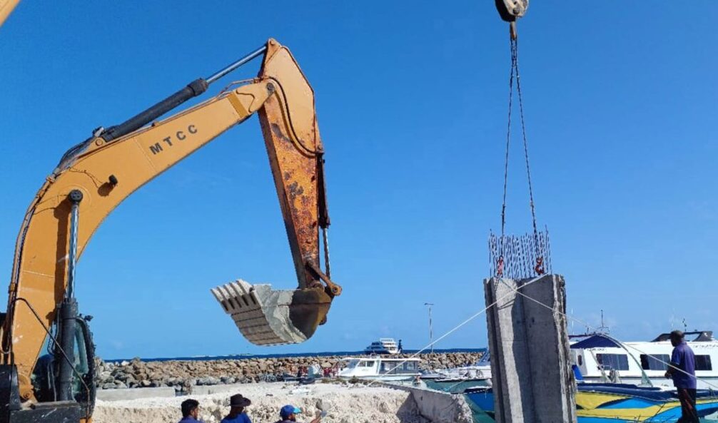 މާފުށީ ބަނދަރު، އެއްގަމު ތޮށީގެ މަސައްކަތް ފަށައިފި