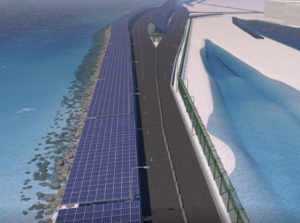 ބުރިޖް ހައިވޭގައި ހުރި ބައެއް ސޯލާ ޕެނަލްތައް ވަޔާ ވިއްސައިގެން ހިގައްޖެ، ނުރައްކާތެރި ހާދިސައެއް ހިގާފާނެ: މުއިއްޒު