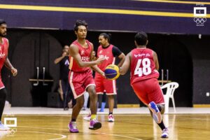 ރާއްޖޭގައި ބާސްކެޓްބޯޅަ ތުރީ އޮން ތުރީ ފޯރި ގަދަވެ ބައިނަލްއަގުވާމީ މިސްރާބުގައި