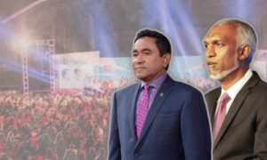 ރައީސް ޔާމީންގެ އިލްތިމާސަކީ ދެވަނަ ބުރުގައިވެސް ބޮޑު ތާއީދަކާއިއެކު ޑރ. މުއިއްޒު އިންތިޚާބު ކޮށްދެއްވުން!